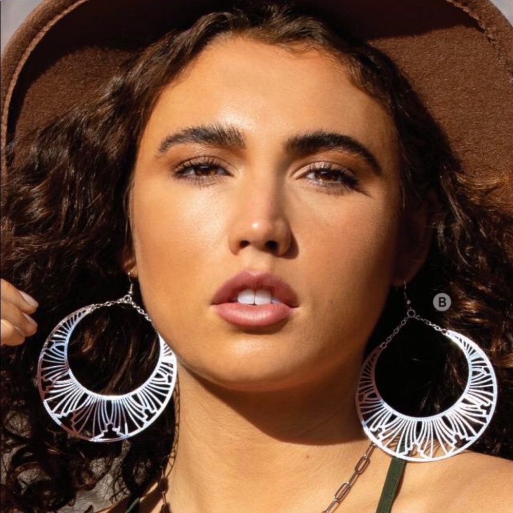 Large earrings